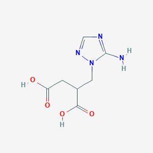 B1520888 2-[(5-amino-1H-1,2,4-triazol-1-yl)methyl]succinic acid CAS No. 1144465-02-0