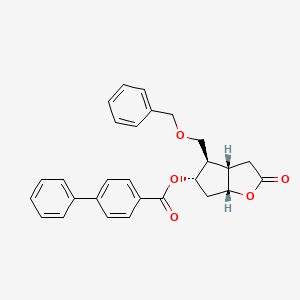 (3aS,4R,5S,6aR)-4-((Benzyloxy)methyl)-2-oxohexahydro-2H-cyclopenta[b]furan-5-yl [1,1'-biphenyl]-4-carboxylate