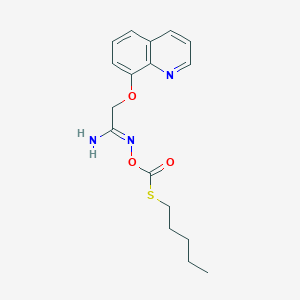 N-(((Pentylthio)carbonyl)oxy)-2-(quinolin-8-yloxy)acetimidamide