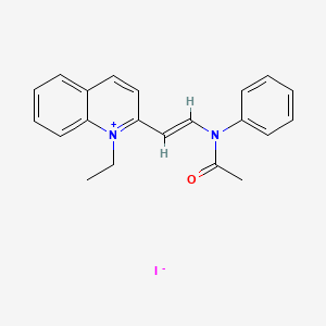 1-Ethyl-2-(2-(N-phenylacetamido)vinyl)quinolin-1-ium iodide