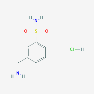 molecular formula C7H11ClN2O2S B1520892 3-(Aminomethyl)benzenesulfonamide hydrochloride CAS No. 670280-13-4