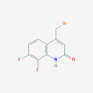 molecular formula C10H6BrF2NO B1520893 4-(溴甲基)-7,8-二氟喹啉-2(1H)-酮 CAS No. 953070-72-9
