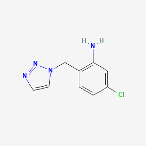 molecular formula C9H9ClN4 B15208961 5-Chloro-2-[(1H-1,2,3-triazol-1-yl)methyl]aniline CAS No. 922711-45-3