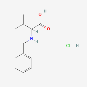 molecular formula C12H18ClNO2 B1520901 2-(Benzylamino)-3-methylbutanoic acid hydrochloride CAS No. 1396964-70-7