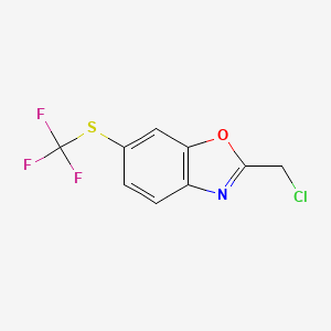 2-(Chloromethyl)-6-(trifluoromethylthio)benzo[d]oxazole