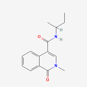 1,2-Dihydro-2-methyl-N-(1-methylpropyl)-1-oxo-4-isoquinolinecarboxamide