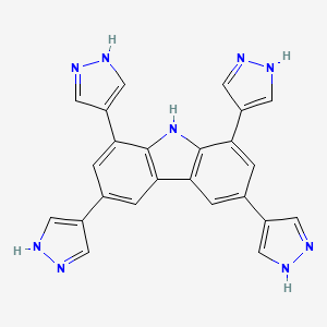 1,3,6,8-Tetra(1H-pyrazol-4-yl)-9H-carbazole