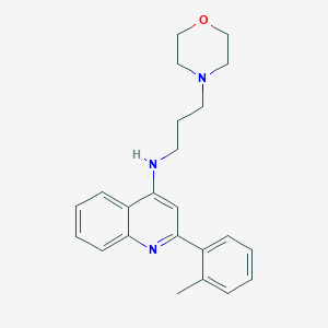 2-(2-Methylphenyl)-N-[3-(morpholin-4-yl)propyl]quinolin-4-amine