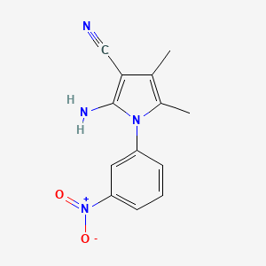 2-Amino-4,5-dimethyl-1-(3-nitrophenyl)-1H-pyrrole-3-carbonitrile