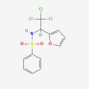 N-(2,2,2-Trichloro-1-(furan-2-yl)ethyl)benzenesulfonamide