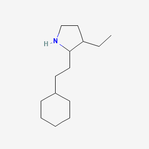 2-(2-Cyclohexylethyl)-3-ethylpyrrolidine