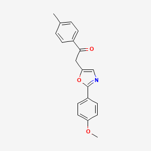 2-[2-(4-Methoxyphenyl)-1,3-oxazol-5-yl]-1-(4-methylphenyl)ethan-1-one