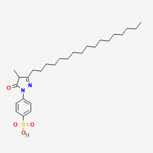 4-(3-Heptadecyl-4,5-dihydro-4-methyl-5-oxo-1H-pyrazol-1-yl)benzenesulphonic acid