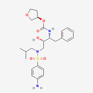 (R)-Tetrahydrofuran-3-yl ((2R,3S)-4-(4-amino-N-isobutylphenylsulfonamido)-3-hydroxy-1-phenylbutan-2-yl)carbamate