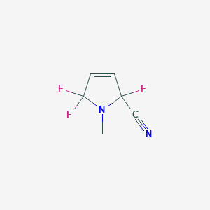 2,5,5-Trifluoro-1-methyl-2,5-dihydro-1H-pyrrole-2-carbonitrile