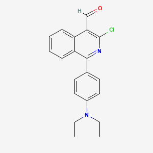 3-Chloro-1-[4-(diethylamino)phenyl]isoquinoline-4-carbaldehyde