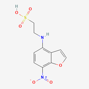 2-[(7-Nitro-1-benzofuran-4-yl)amino]ethane-1-sulfonic acid