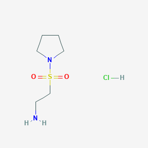 molecular formula C6H15ClN2O2S B1520925 2-(Pyrrolidine-1-sulfonyl)ethanamine hydrochloride CAS No. 31644-53-8