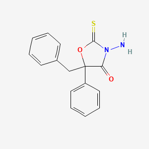 3-Amino-5-benzyl-5-phenyl-2-sulfanylidene-1,3-oxazolidin-4-one