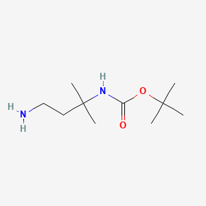 molecular formula C10H22N2O2 B1520935 tert-butyl N-(4-amino-2-methylbutan-2-yl)carbamate CAS No. 880100-43-6
