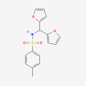 Benzenesulfonamide, N-(di-2-furanylmethyl)-4-methyl-