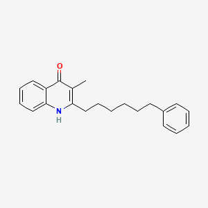 B15209373 3-Methyl-2-(6-phenylhexyl)quinolin-4(1H)-one CAS No. 123631-58-3