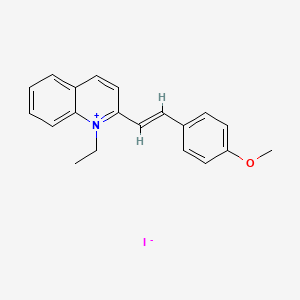 1-Ethyl-2-(4-methoxystyryl)quinolin-1-ium iodide