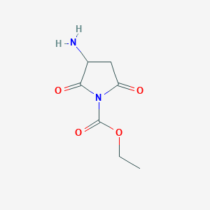 Ethyl 3-amino-2,5-dioxopyrrolidine-1-carboxylate