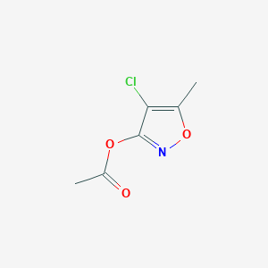 4-Chloro-5-methylisoxazol-3-yl acetate