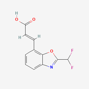 2-(Difluoromethyl)benzo[d]oxazole-7-acrylic acid