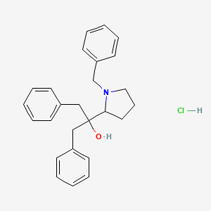 alpha,alpha,1-Tris(phenylmethyl)-2-pyrrolidinemethanol hydrochloride