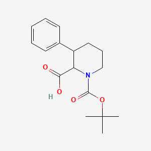 molecular formula C17H23NO4 B1520944 1-(叔丁氧羰基)-3-苯基哌啶-2-羧酸 CAS No. 321983-19-1