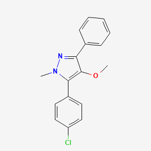 5-(4-Chlorophenyl)-4-methoxy-1-methyl-3-phenyl-1H-pyrazole