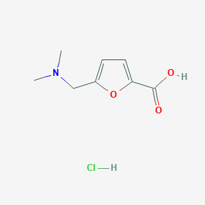 molecular formula C8H12ClNO3 B1520945 5-Dimethylaminomethyl-furan-2-carboxylic acid hydrochloride CAS No. 1185300-64-4