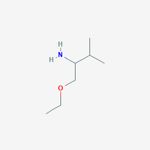 molecular formula C7H17NO B1520947 1-Ethoxy-3-methylbutan-2-amine CAS No. 883538-02-1