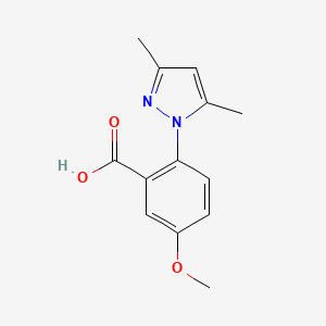 2-(3,5-Dimethyl-1H-pyrazol-1-yl)-5-methoxybenzoic acid