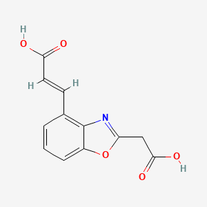 2-(Carboxymethyl)benzo[d]oxazole-4-acrylic acid