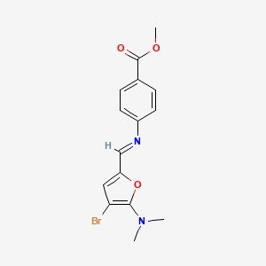 Methyl 4-(((4-bromo-5-(dimethylamino)furan-2-yl)methylene)amino)benzoate