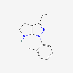 3-Ethyl-1-(o-tolyl)-1,4,5,6-tetrahydropyrrolo[2,3-c]pyrazole