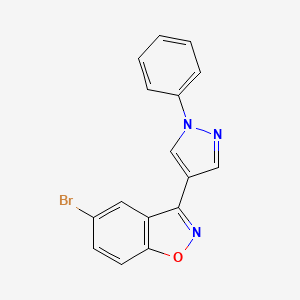 5-Bromo-3-(1-phenyl-1H-pyrazol-4-yl)-1,2-benzoxazole