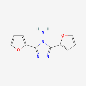 4H-1,2,4-Triazole, 4-amino-3,5-bis(2-furyl)-