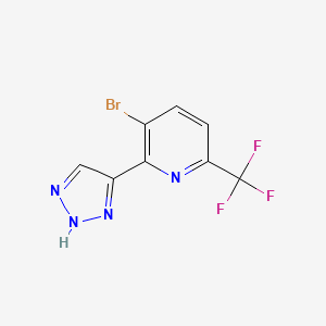 3-Bromo-2-(1H-1,2,3-triazol-4-yl)-6-(trifluoromethyl)pyridine