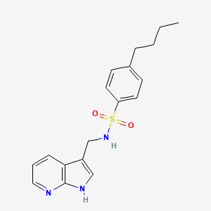 Benzenesulfonamide, 4-butyl-N-(1H-pyrrolo[2,3-b]pyridin-3-ylmethyl)-