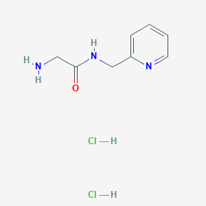 molecular formula C8H13Cl2N3O B1520966 2-amino-N-(pyridin-2-ylmethyl)acetamide dihydrochloride CAS No. 1170069-66-5