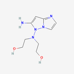 2,2'-((6-Amino-5H-imidazo[1,2-b]pyrazol-5-yl)azanediyl)diethanol