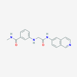 3-((2-(isoquinolin-6-ylamino)-2-oxoethyl)amino)-N-methylbenzamide