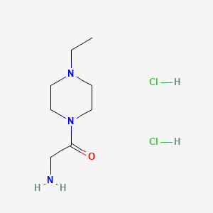 molecular formula C8H19Cl2N3O B1520968 2-(4-Ethylpiperazin-1-yl)-2-oxoethanamine dihydrochloride CAS No. 1171397-91-3