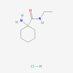 molecular formula C9H19ClN2O B1520969 1-amino-N-ethylcyclohexane-1-carboxamide hydrochloride CAS No. 1172228-24-8