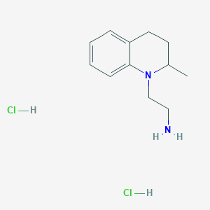 molecular formula C12H20Cl2N2 B1520973 2-(2-甲基-1,2,3,4-四氢喹啉-1-基)乙-1-胺二盐酸盐 CAS No. 1171030-52-6