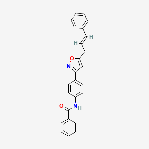 N-(4-(5-Cinnamylisoxazol-3-yl)phenyl)benzamide